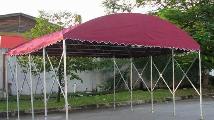 Lắp đặt mái vòm bạt MV09