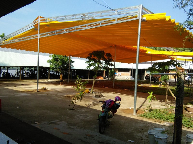 Mái xếp di động lượn sóng MX12